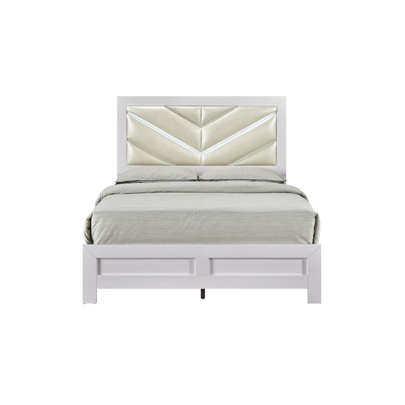 Glory Furniture Moreland G002900A-QB Queen Bed  Sparkling White
