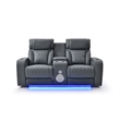Glory Furniture Lumin Reclining Loveseat In Gray