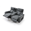 Glory Furniture Lumin Reclining Loveseat In Gray