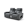 Glory Furniture Lumin Reclining Loveseat In Gray
