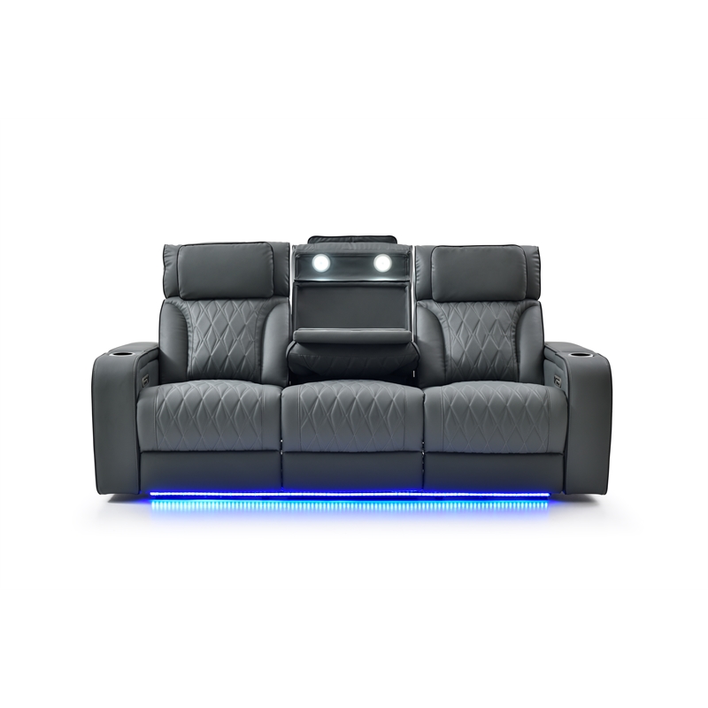Glory Furniture Lumin Sofa in Gray