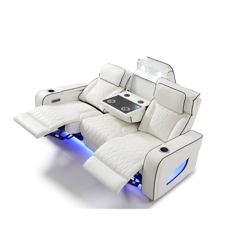 Glory Furniture Lumin Sofa in White