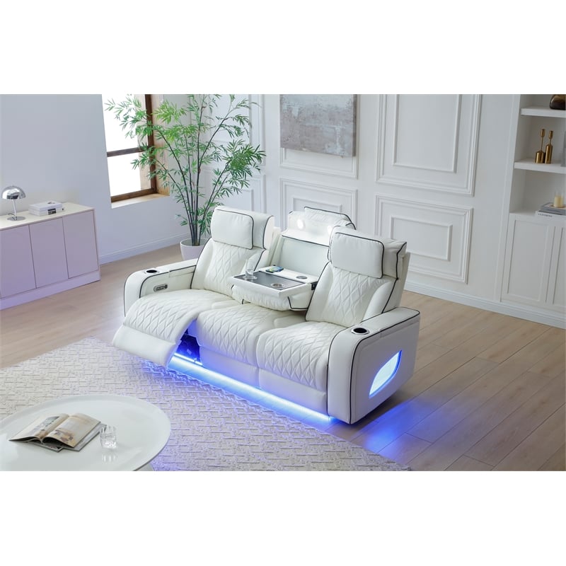 Glory Furniture Lumin Sofa in White