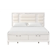 Glory Furniture Genoa King Bed in Sparkling White