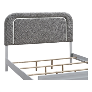 Glory Furniture Wave King Bed in Dark Brown Wenge