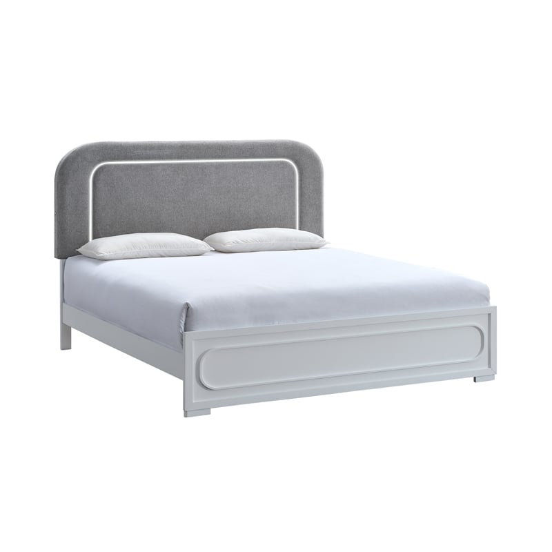 Glory Furniture Wave Queen Bed in dark Brown Wenge