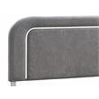 Glory Furniture Milan King Bed Gray Fabric