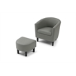 Glory Furniture Salem G00201-C Chair+Ottoman Gray