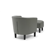 Glory Furniture Salem G00201-C Chair+Ottoman Gray