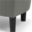 Glory Furniture Salem G00201-C Chair+Ottoman Gray