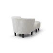 Glory Furniture Salem G00205-C Chair+Ottoman White
