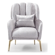 Glory Furniture Eaton G00244A-C Chair Shiny Silver