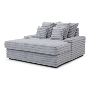 Glory Furniture Oasis G00613-C Teddy Fabric Chair in Gray