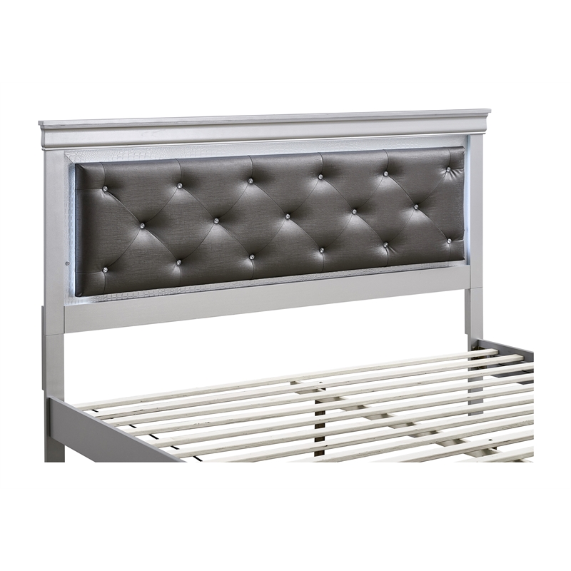 Glory Furniture Lorana G6500F-FSB Full Bed Silver Champagne