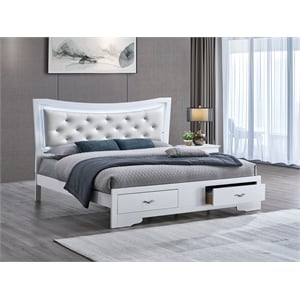 Glory Furniture Lorana G6590E-FSB4 Full Bed Sparkling White
