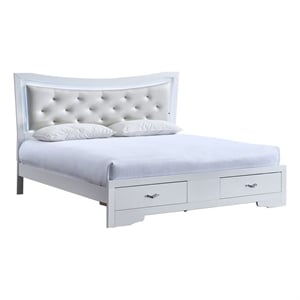 Glory Furniture Lorana G6590E-QSB4 Queen Bed Sparkling White