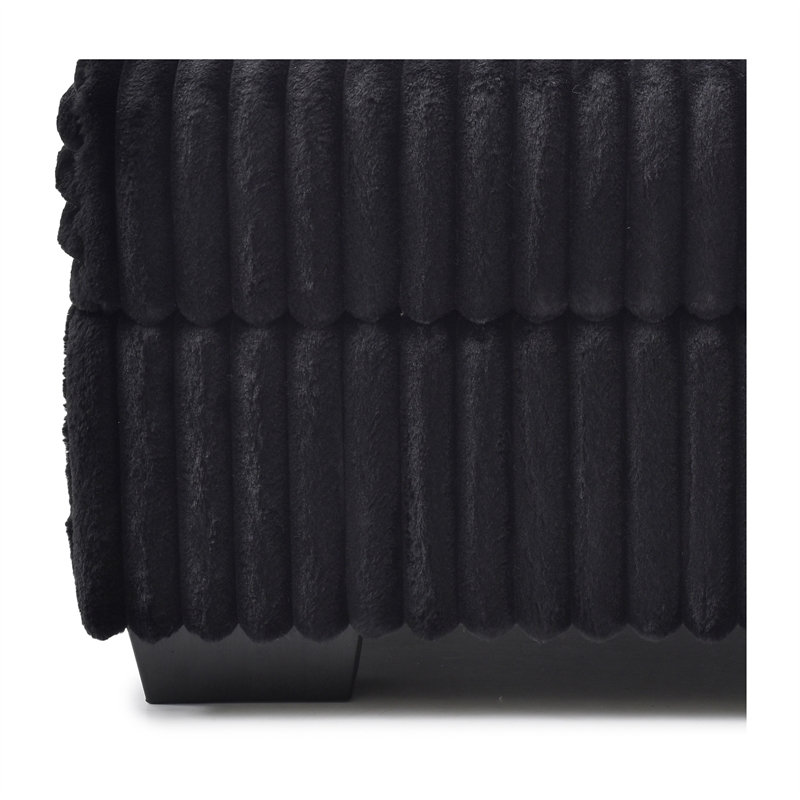 Glory Furniture Teddy G00183-O Ottoman BLACK