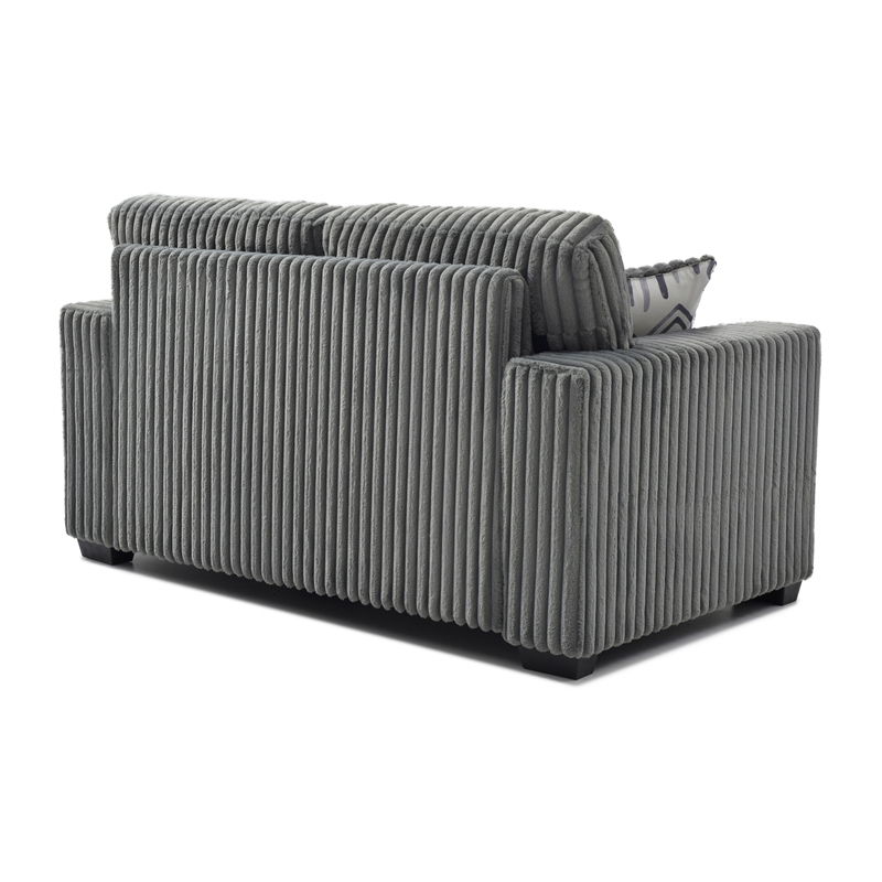 Glory Furniture Teddy G00180A-L Loveseat GRAY Soft Chenille