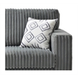 Glory Furniture Teddy G00180A-L Loveseat GRAY Soft Chenille