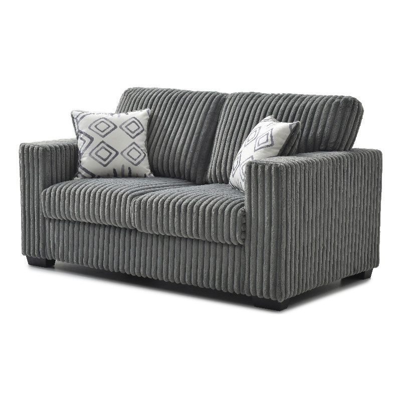 Glory Furniture Teddy G00180A-L Loveseat GRAY Soft Chenille