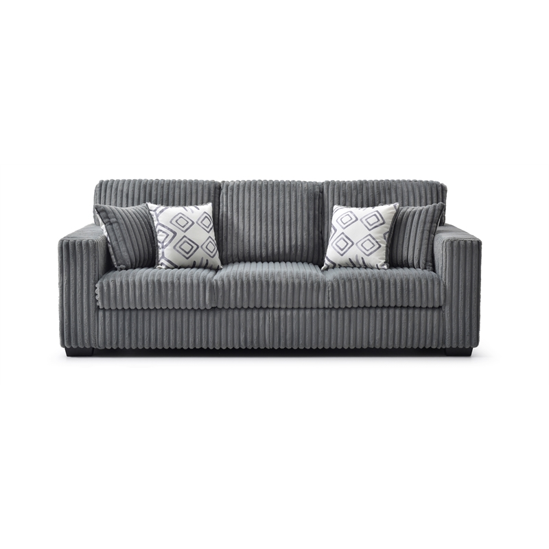 Glory Furniture Teddy G00180A-S Sofa GRAY Soft Chenille