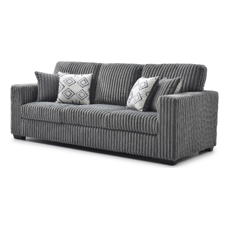 Glory Furniture Teddy G00180A-S Sofa GRAY Soft Chenille