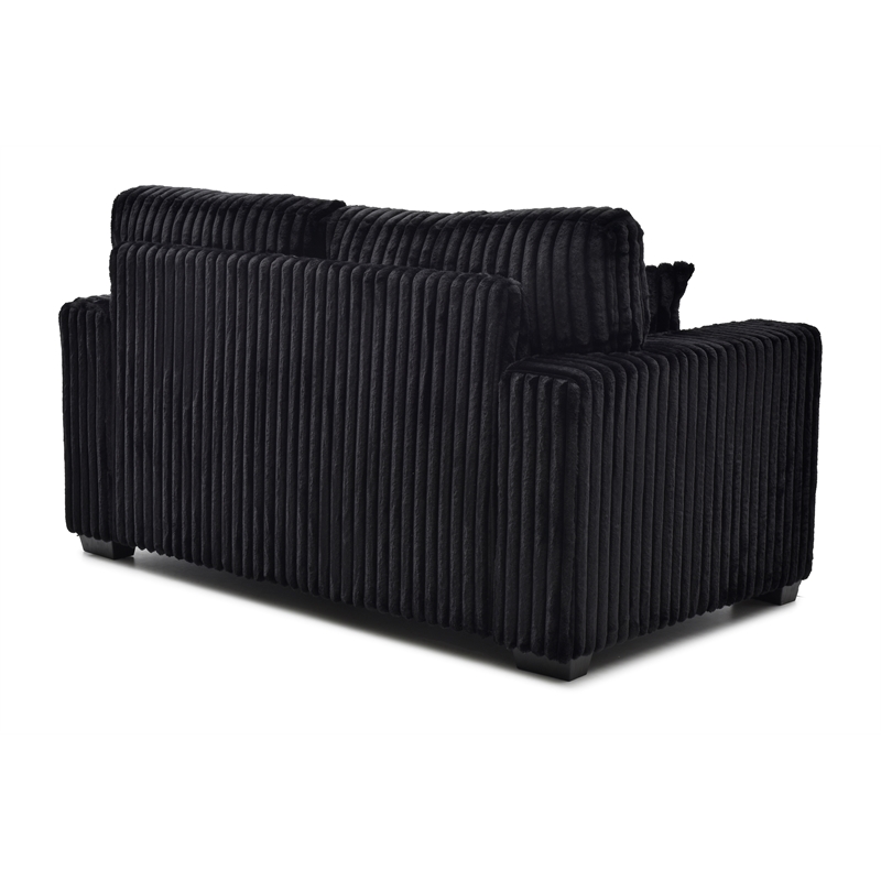 Glory Furniture Teddy G00183A-L Loveseat BLACK Chenille