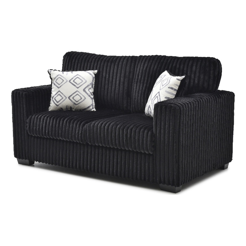 Glory Furniture Teddy G00183A-L Loveseat BLACK Chenille