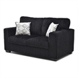 Glory Furniture Teddy G00183A-L Loveseat BLACK Chenille