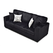 Glory Furniture Teddy G00183A-S Sofa Black Teddy Fabric