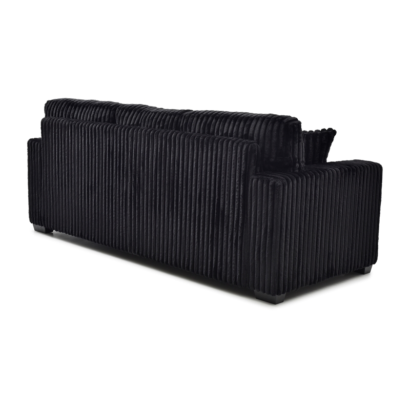 Glory Furniture Teddy G00183A-S Sofa Black Teddy Fabric