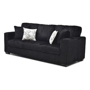 Glory Furniture Teddy G00183A-S Sofa Black Teddy Fabric