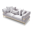 Glory Furniture Eaton G00244A-S Sofa Shiny Silver
