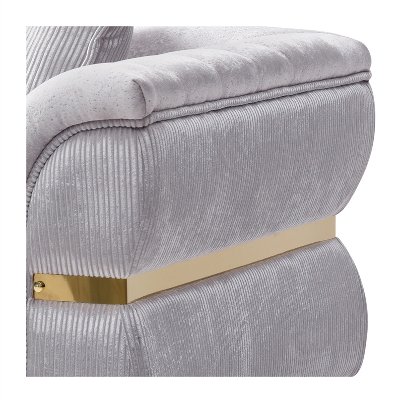 Glory Furniture Eaton G00244A-S Sofa Shiny Silver