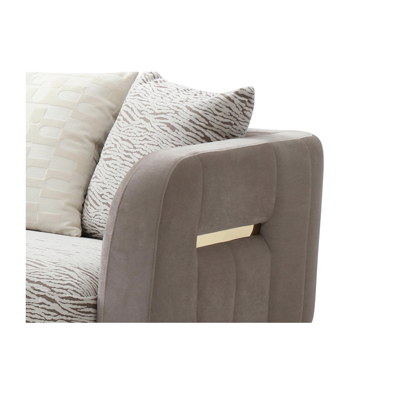 Glory Furniture Lexington G00280A-S Sofa Brown/Light Beige