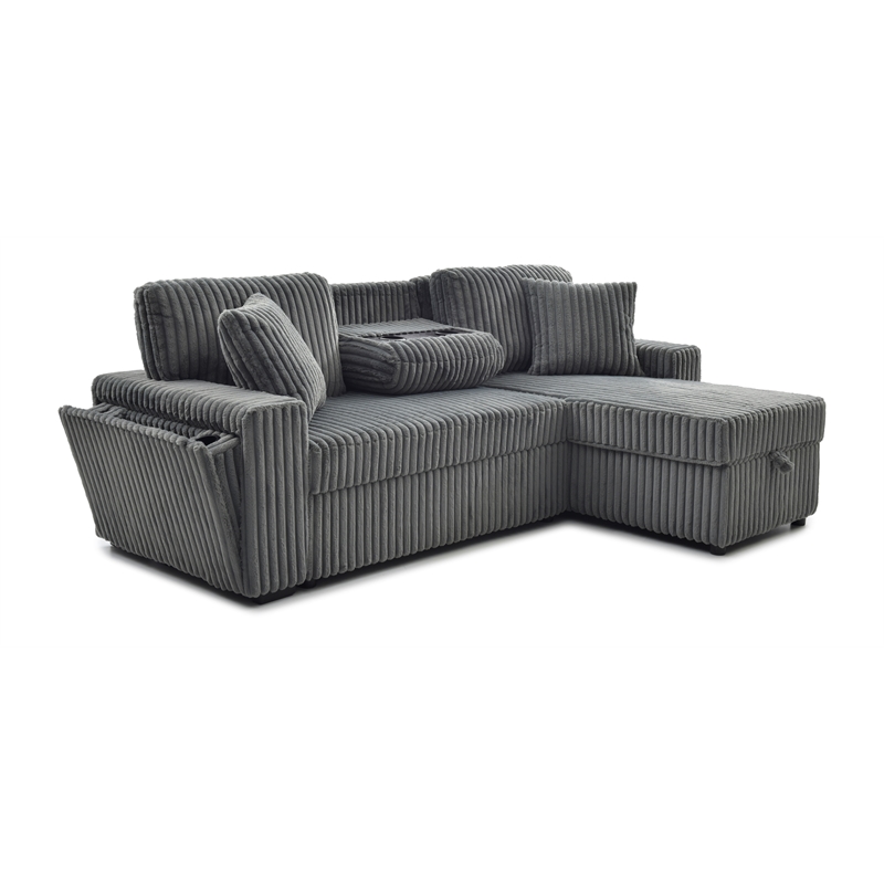 Glory Furniture Connie G00400-SCH Sofa Bed Chaise Gray