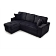 Glory Furniture Connie G00403-SCH Sofa Bed Chaise Black
