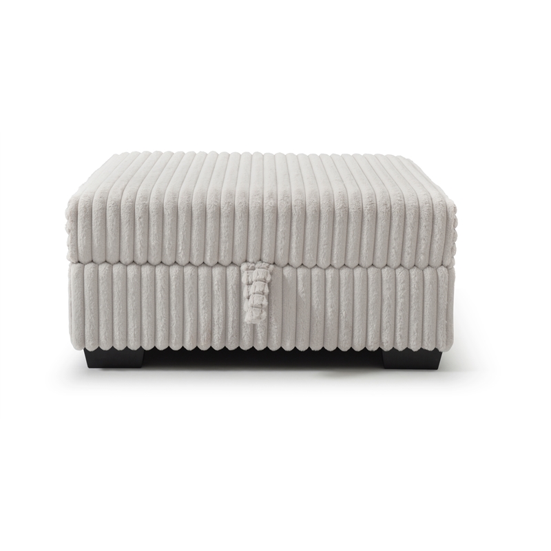 Glory Furniture Teddy G00187-O Ottoman IVORY