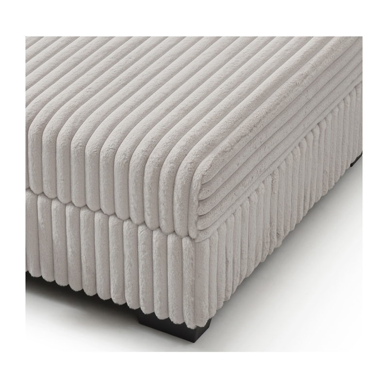 Glory Furniture Teddy G00187-O Ottoman IVORY