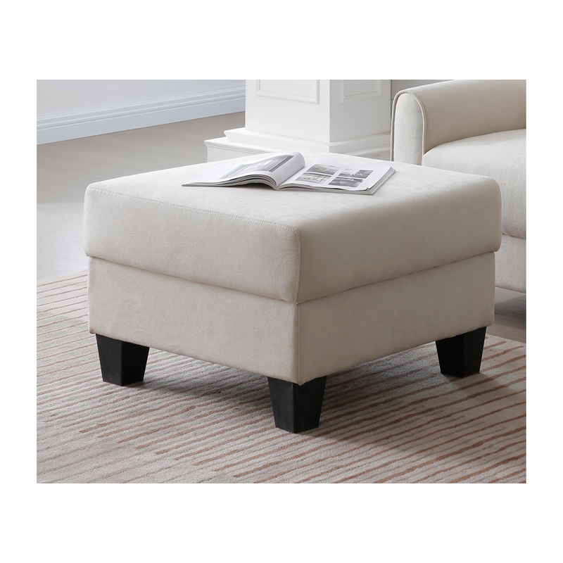 Glory Furniture Dallas G00758-O Ottoman Ivory