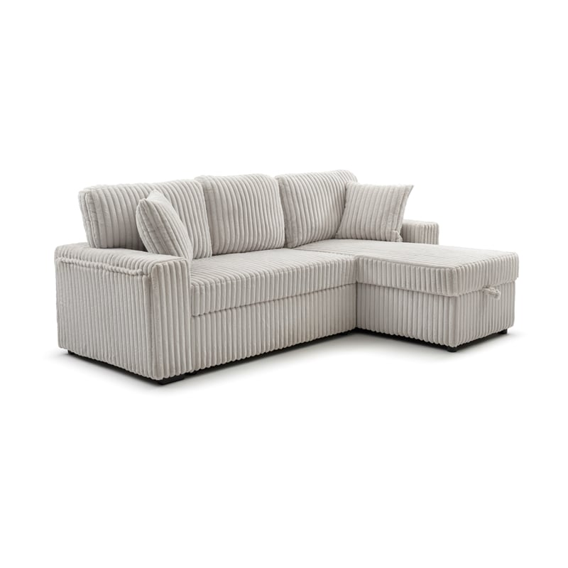Glory Furniture Connie G00407-SCH Sofa Bed Chaise Ivory