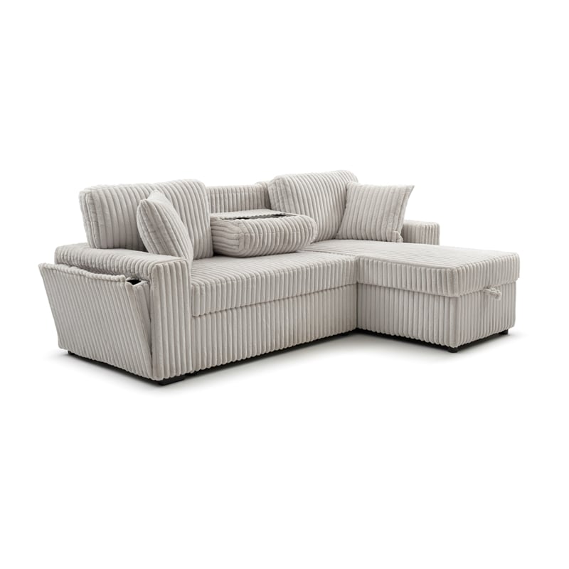 Glory Furniture Connie G00407-SCH Sofa Bed Chaise Ivory