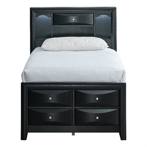 Glory Furniture Marilla G1500S-TSB7 Twin Bed in Black