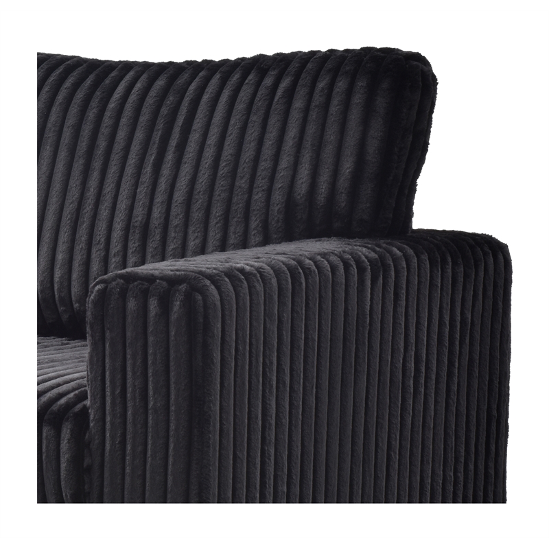 Glory Furniture Teddy G00183A-C Chair BLACK Teddy Chenille