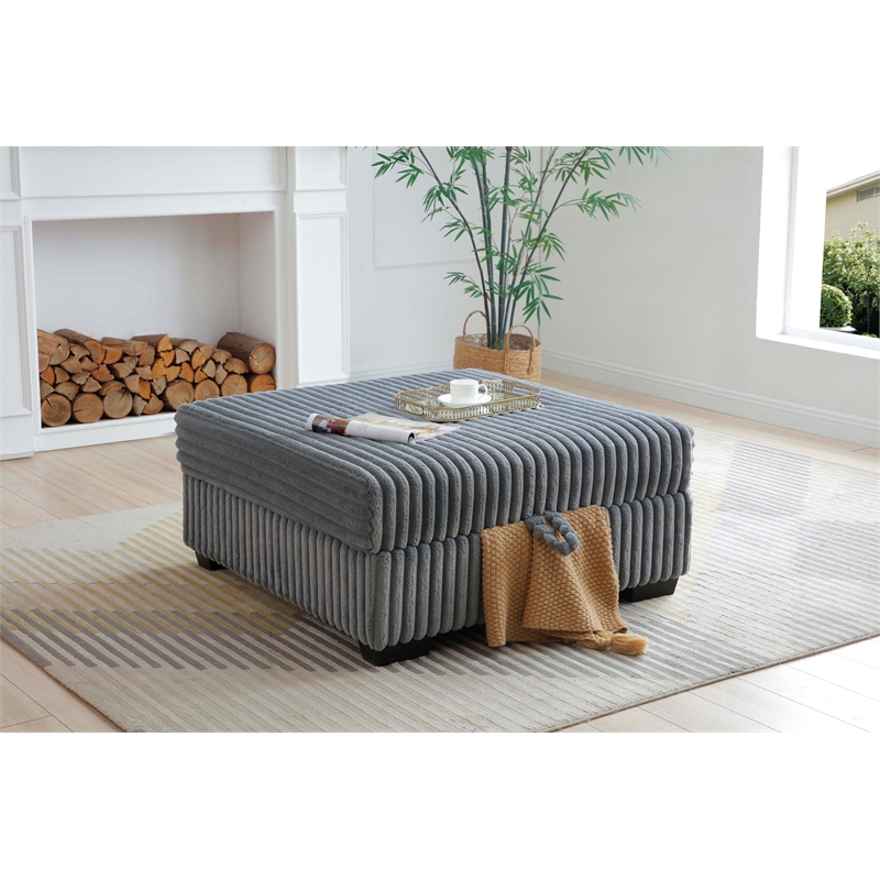 Glory Furniture Teddy G00180-O Ottoman GRAY