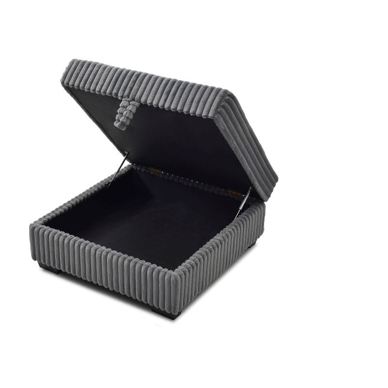 Glory Furniture Teddy G00180-O Ottoman GRAY