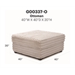 Glory Furniture Tampa G00337-O Ottoman Beige Teddy Fabric
