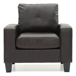 Glory Furniture Newbury G464A-C Newbury Club Chair DARK BROWN