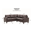 Glory Furniture Newbury G464B-SC Sectional Cappuccino Faux Leather