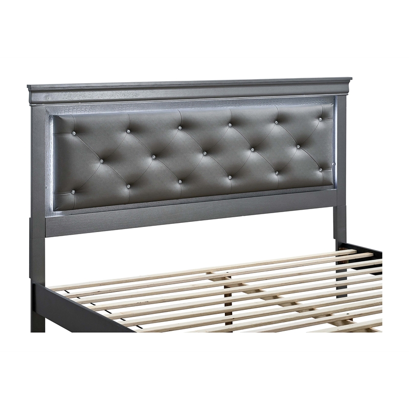 Glory Furniture Lorana G6502F-FSB Full Bed Gunmetal Gray